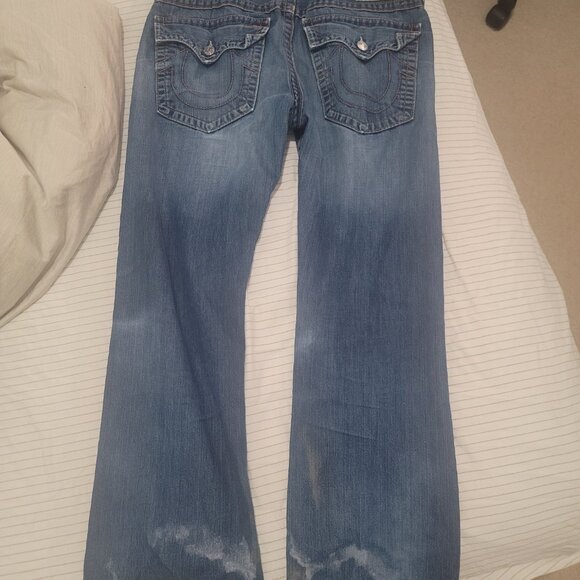 True Religion Men's Bootcut 36x32 Blue - Picture 7 of 8